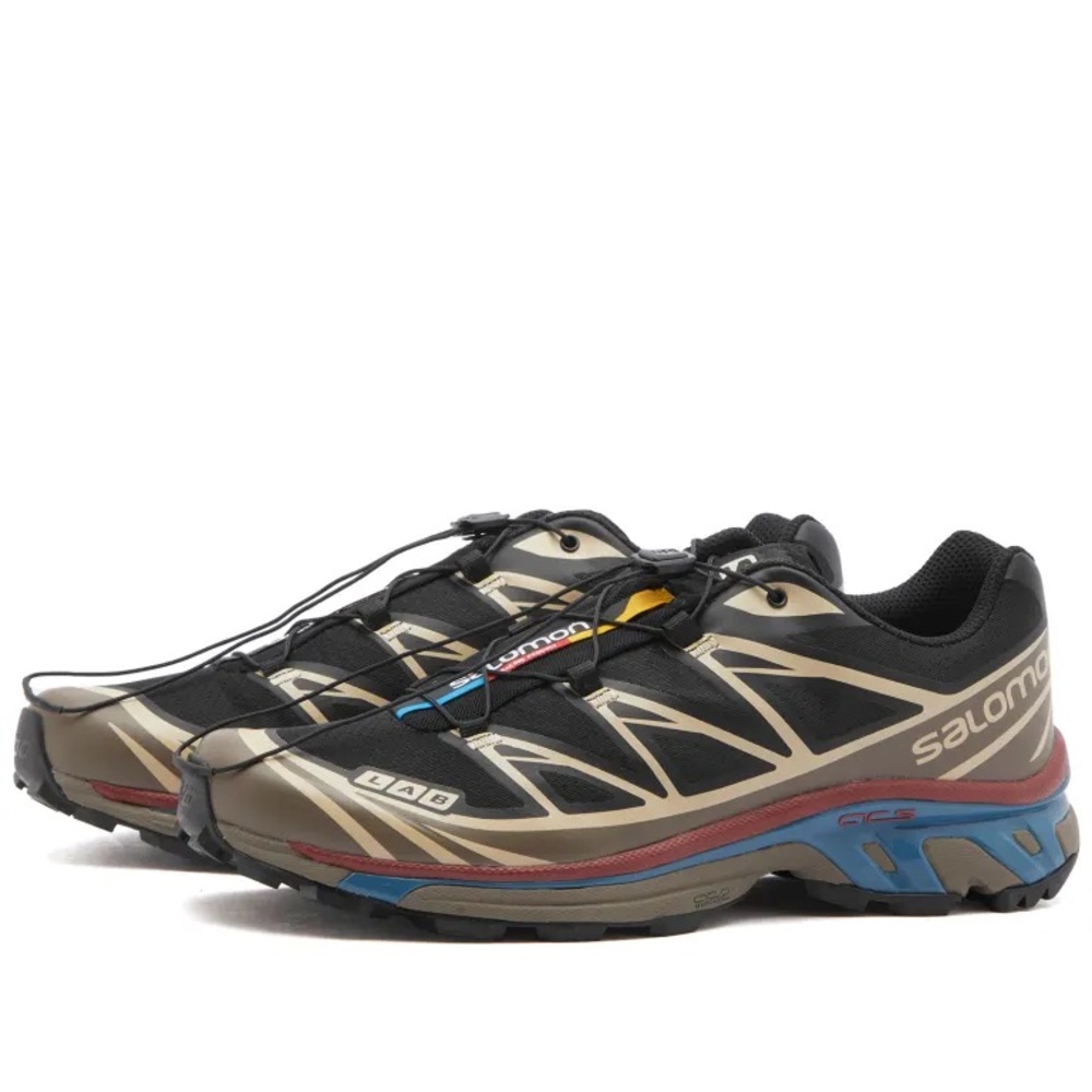 ISO Salomon XT-6 Black / Falcon / Cowhide